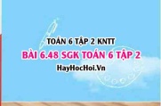 Bài 6.48 SGK Toán 6 tập 2 Kết nối tri thức